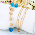 42426 Xuping artificielle collier de perle d&#39;or bijoux en imitation, long collier de perles